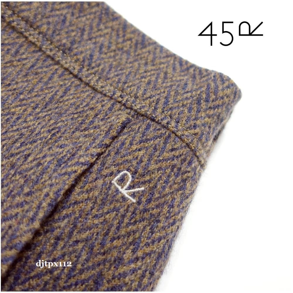 おるぴょん45R*新品同様*ジャージフラノのイージースリムパンツ*サイズ2