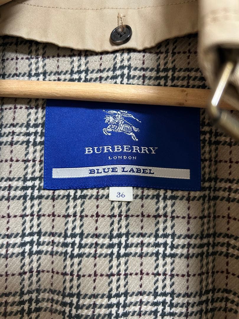 BURBERRY BLUE LABEL トレンチコート 36 ベージュ