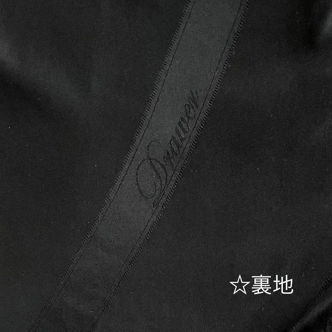 美品✨【Drawer】 メルトンチェスターコート 40Ｌ黒 ドゥロワー ブラック