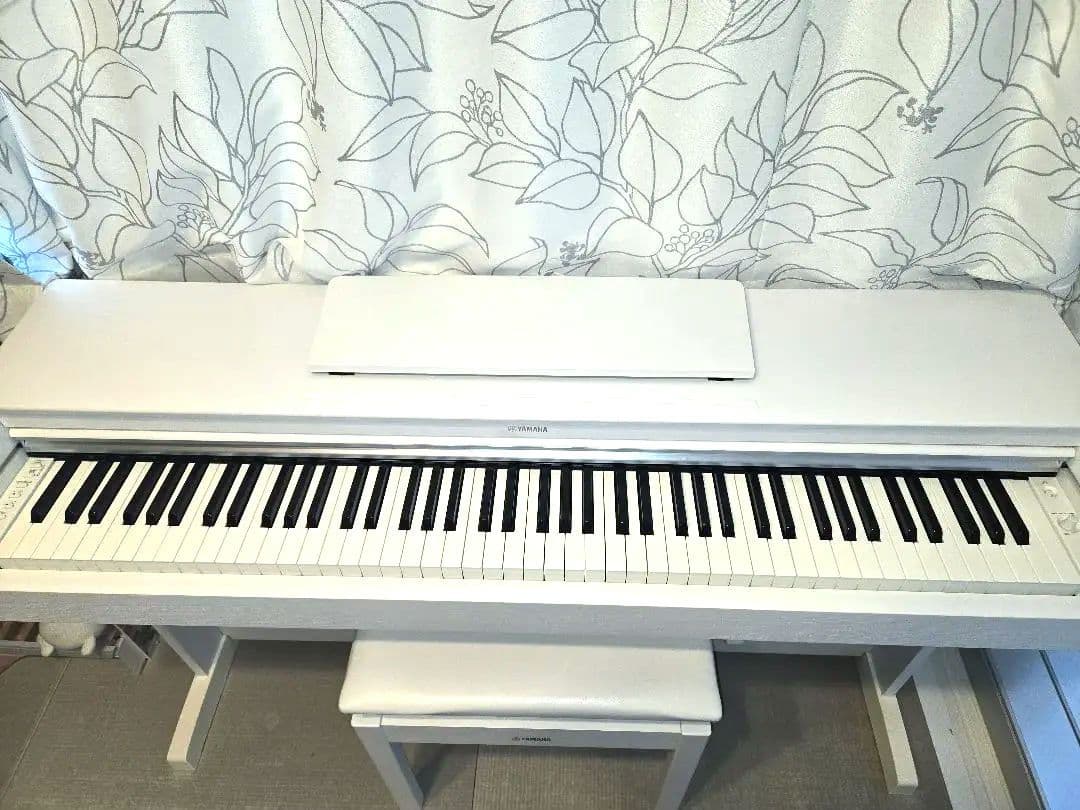 うめ☆Yamaha 88鍵 ホワイト電子ピアノ　ARIUS YDP-163