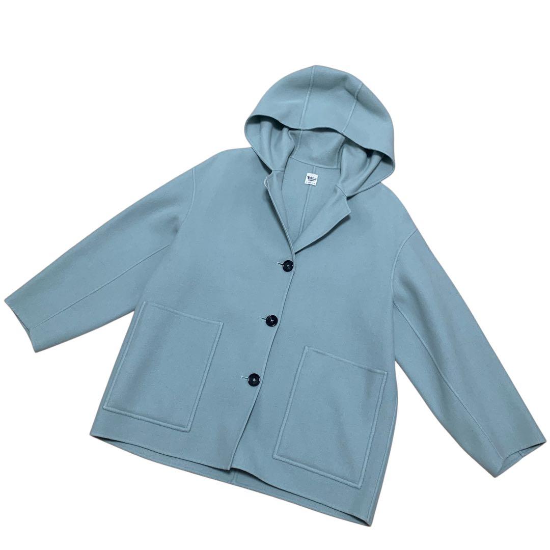 美品 Ron Herman ロンハーマン フーデッドコート ウール ミント XS