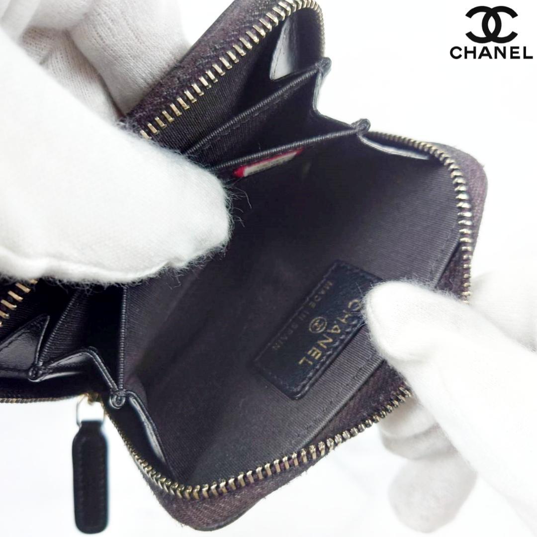 【レンティー】超美品　ラムスキンCHANEL19　マトラッセ　ケース