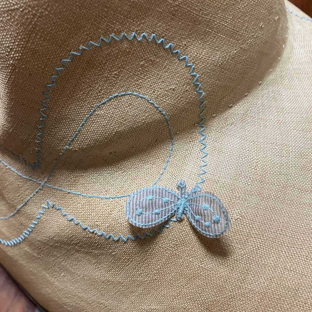 未使用品 希少minaperhonen ハットchoucho刺繍