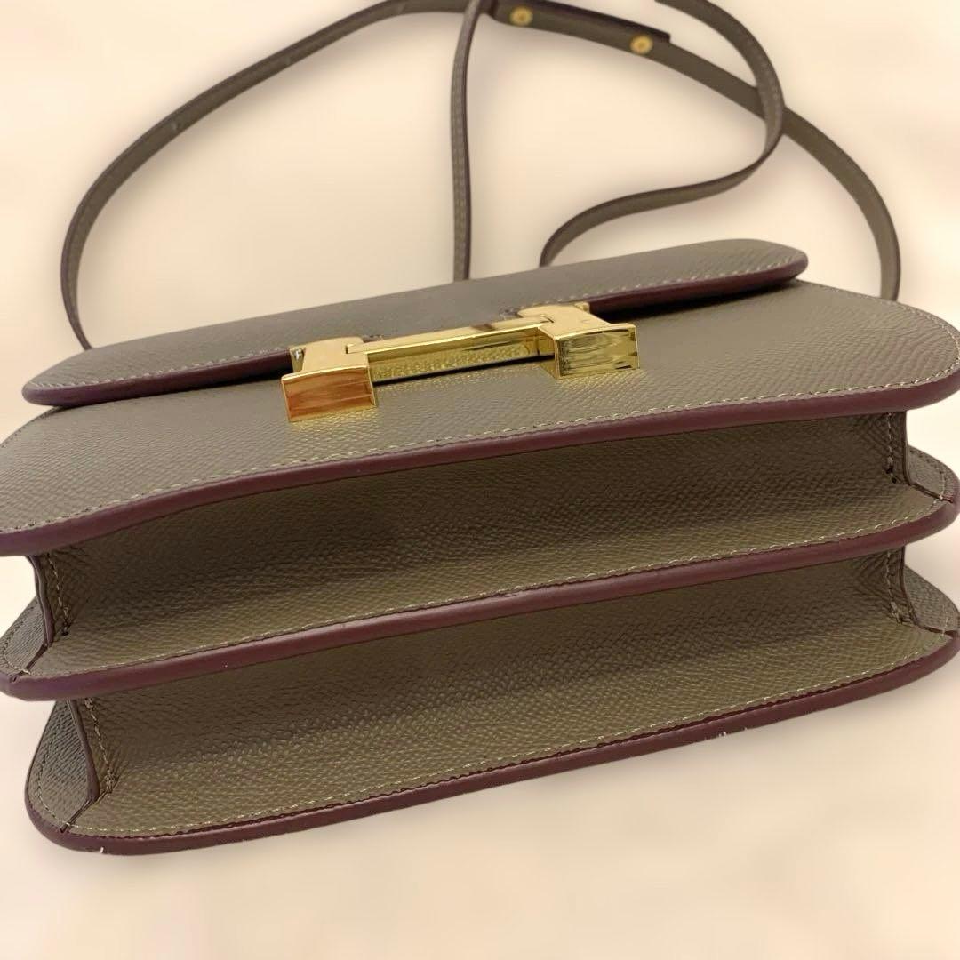 H金具 バッグ グレージュ