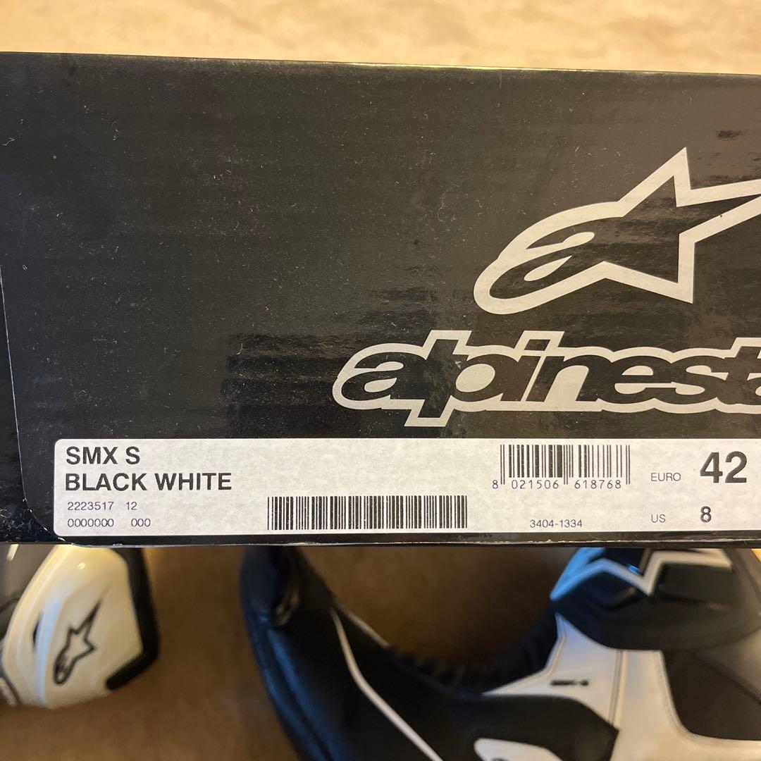 Alpinestars SMX-S ライディングブーツ黒白42
