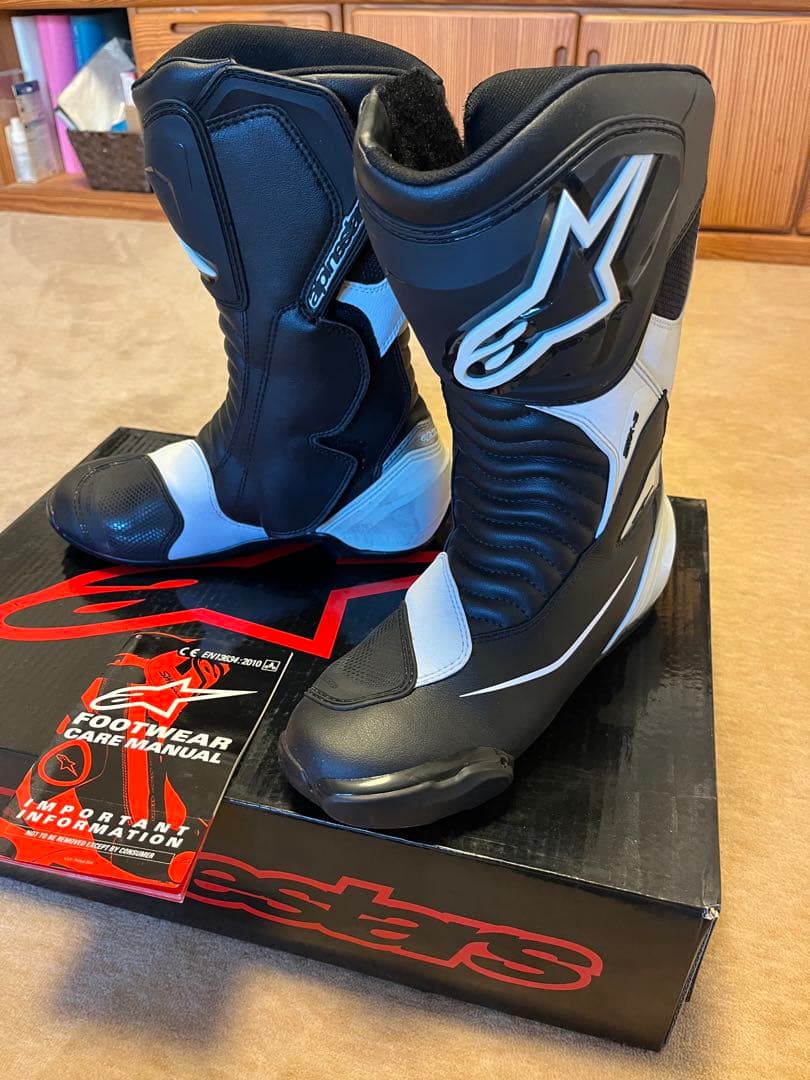 Alpinestars SMX-S ライディングブーツ黒白42