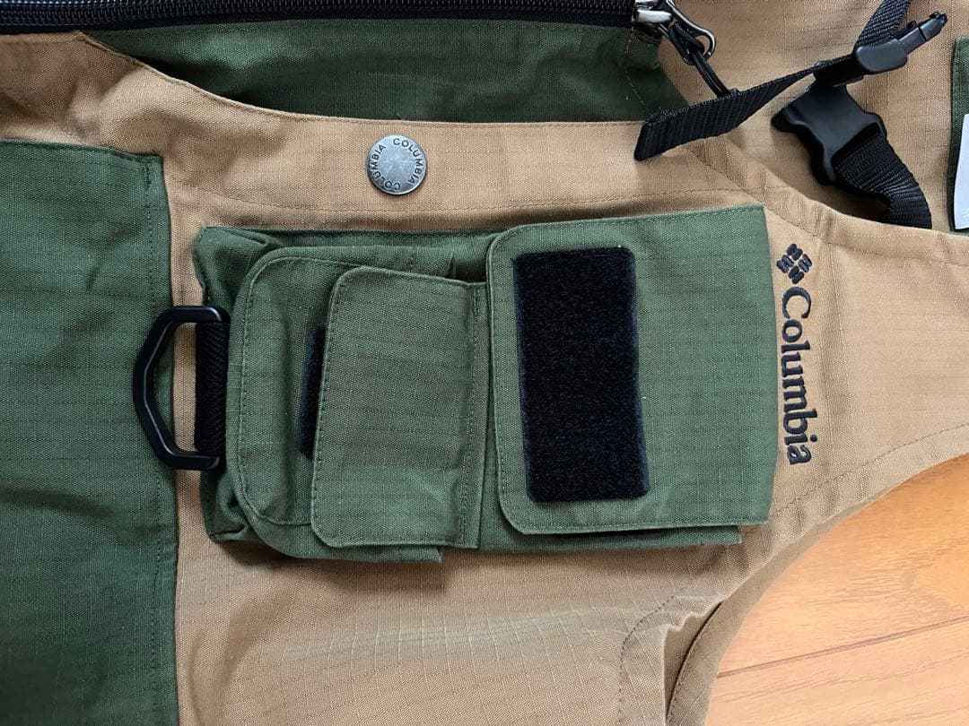 Columbia フィッシングベスト オリーブグリーン・フェス／ロッキン／野外