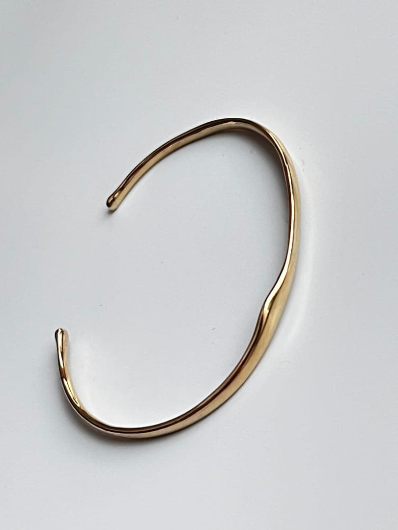 SIENA ROSE シエナロゼ　シルバー製　バングル　ゴールド色　極美品