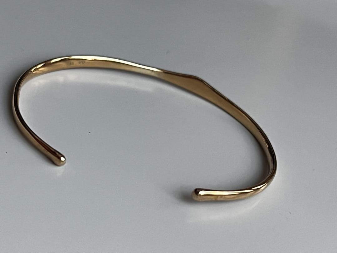 SIENA ROSE シエナロゼ　シルバー製　バングル　ゴールド色　極美品