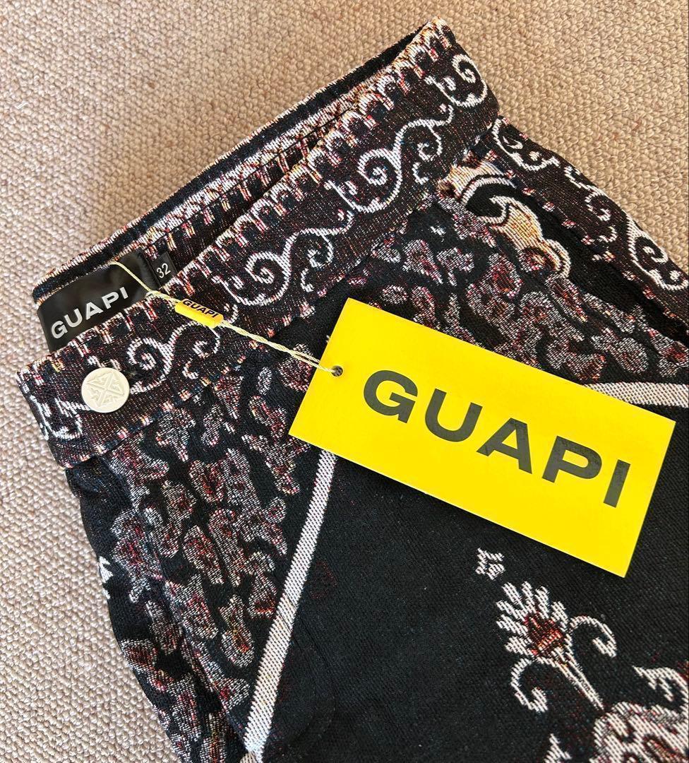 ★本日限り！！公式完売レア品★【guapi】グアピ タペストリーパンツ 32