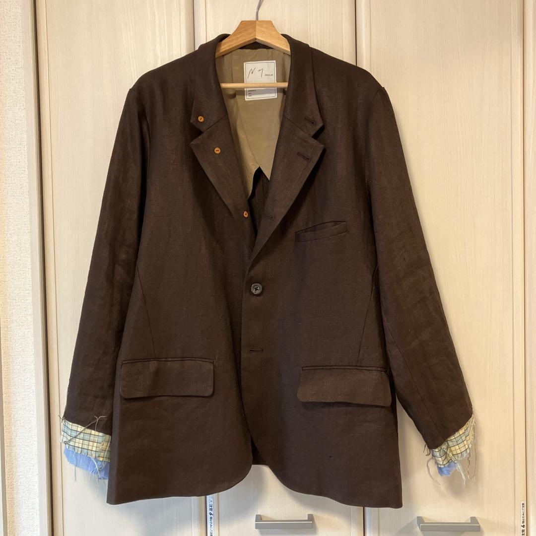 ancellm アンセルム レイヤードテイラードジャケット）　ブラウン 2 新品