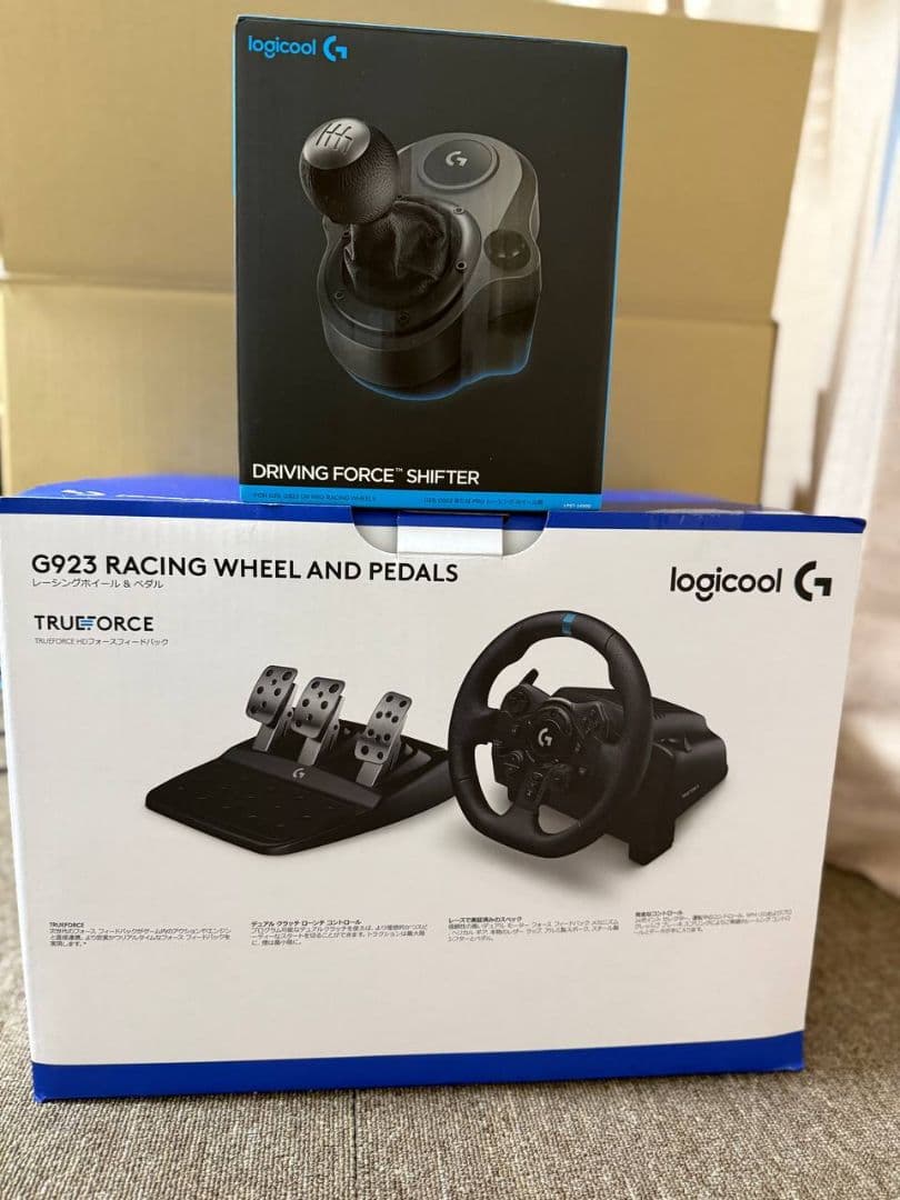 Logicool G923＋Driving Forceシフター＋モッド付