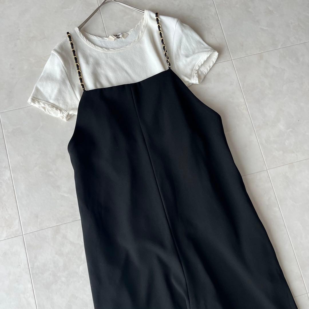 極美品✨EVERYDAY I LIKE チェーンジャンプスーツ 黒36 23SS