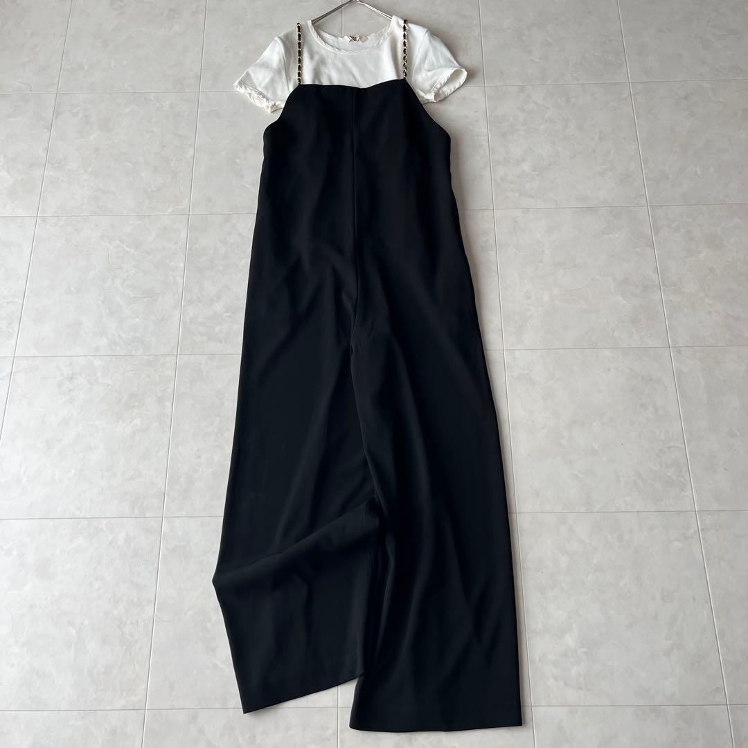 極美品✨EVERYDAY I LIKE チェーンジャンプスーツ 黒36 23SS
