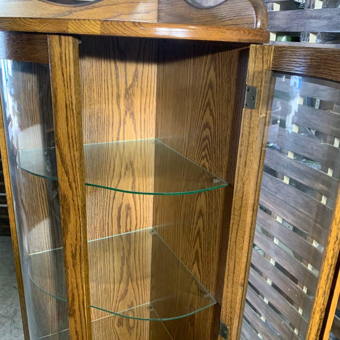 J162 英国風コーナーコレクションボード キャビネット