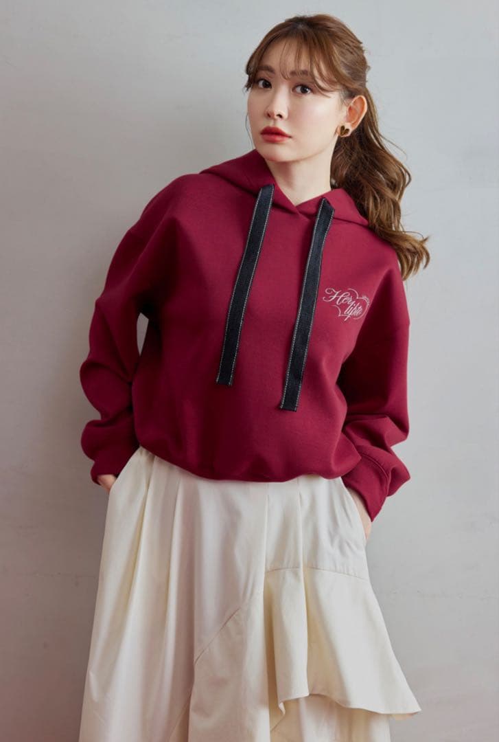 トップス herlipto Loved one Hoodie Red