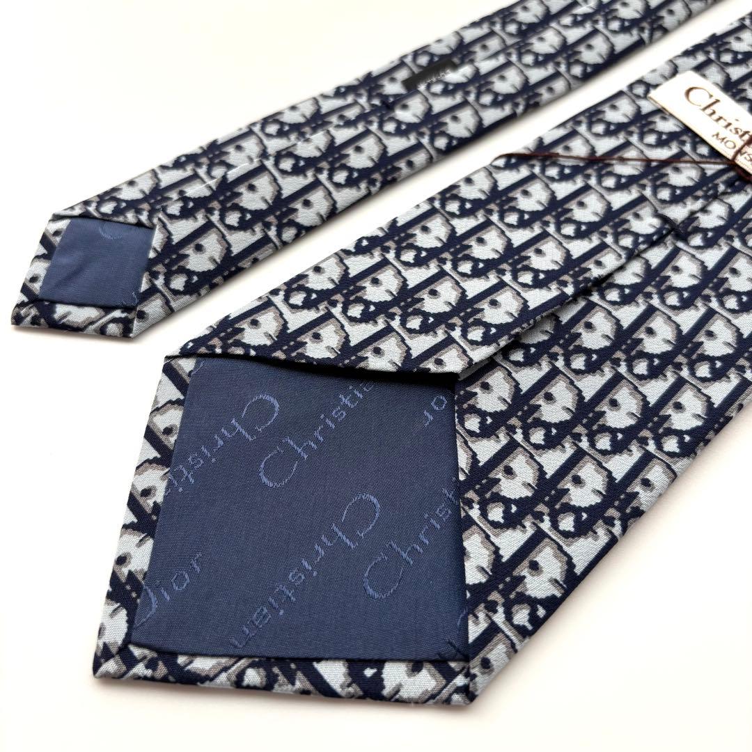 ꧁新品未使用꧂ クリスチャンディオール ネクタイ トロッター柄 オブリーク