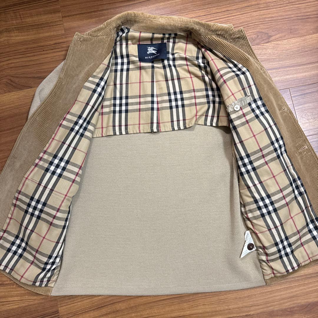 BURBERRY LONDON スペイン製コーデュロイニットジャケット