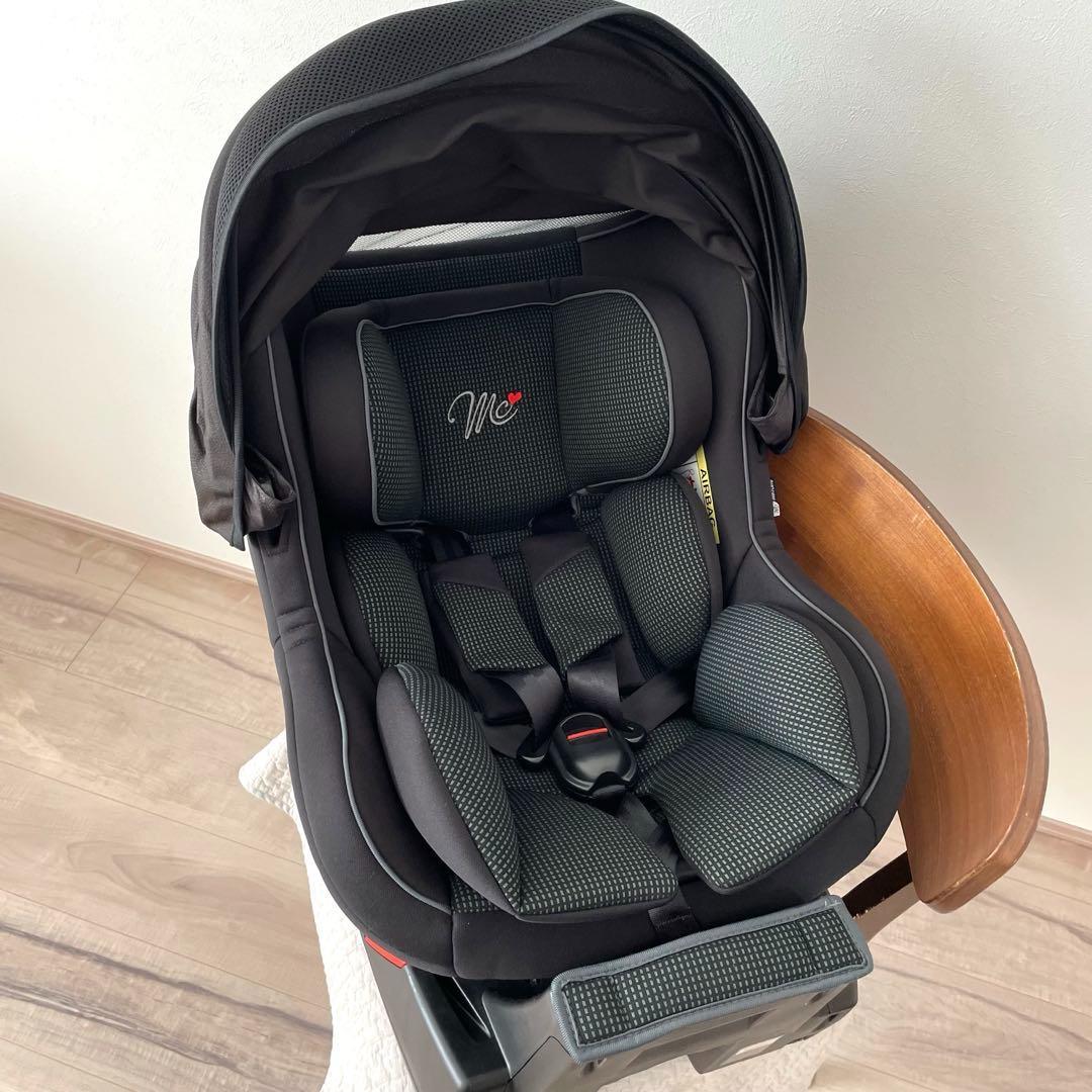【超美品♡】チャイルドシート　マムズキャリー　ターンレジェfix グレー⭐︎
