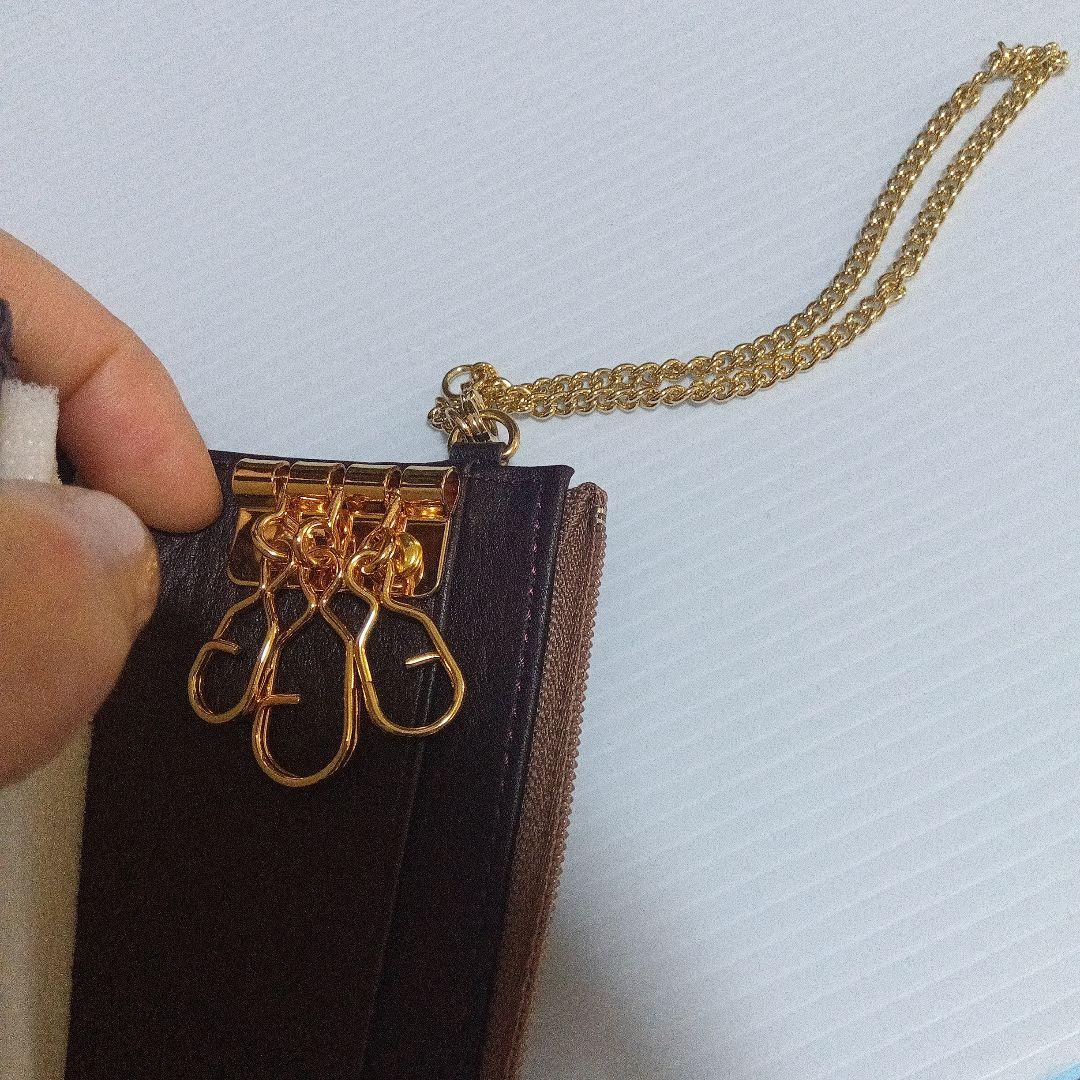 アタオ　キーケースセピアボルドー