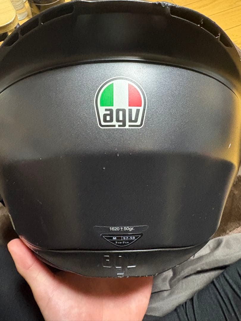 agv k1 マットブラックヘルメット ブラックスモークシールド　インカム付き