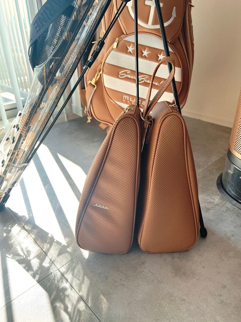 muta marine ゴルフバッグ ブラウン セット