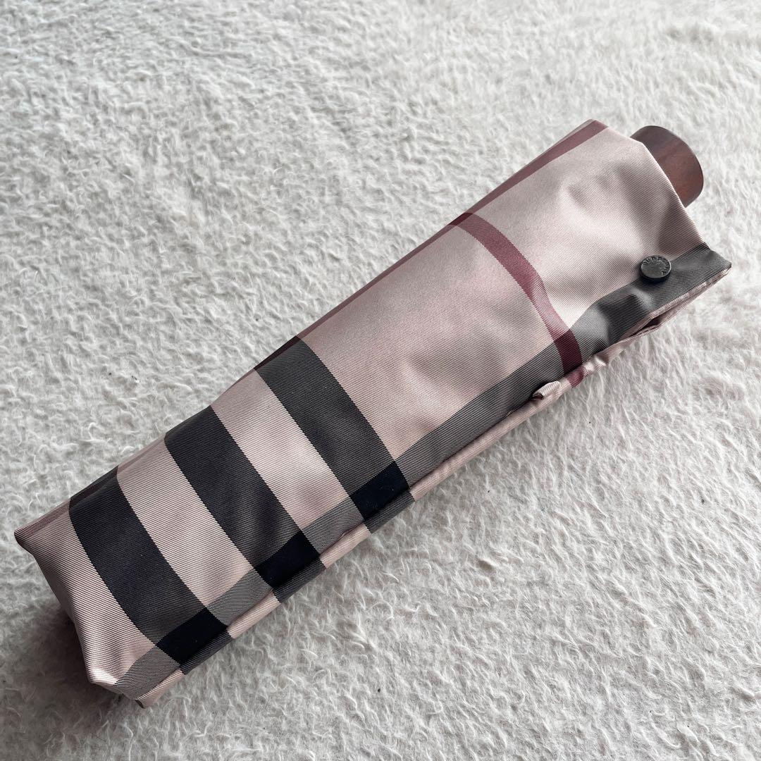 極美品✨バーバリー 折り畳み傘 ノバチェック メガチェック 軽量　旅行