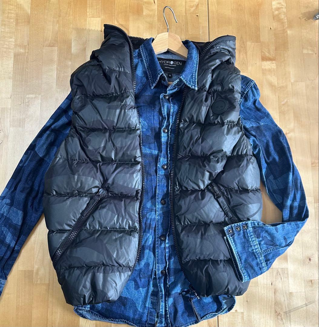 HYDROGEN ✖️Duvetica ダウンベスト　サイズ50 ダブルジップ