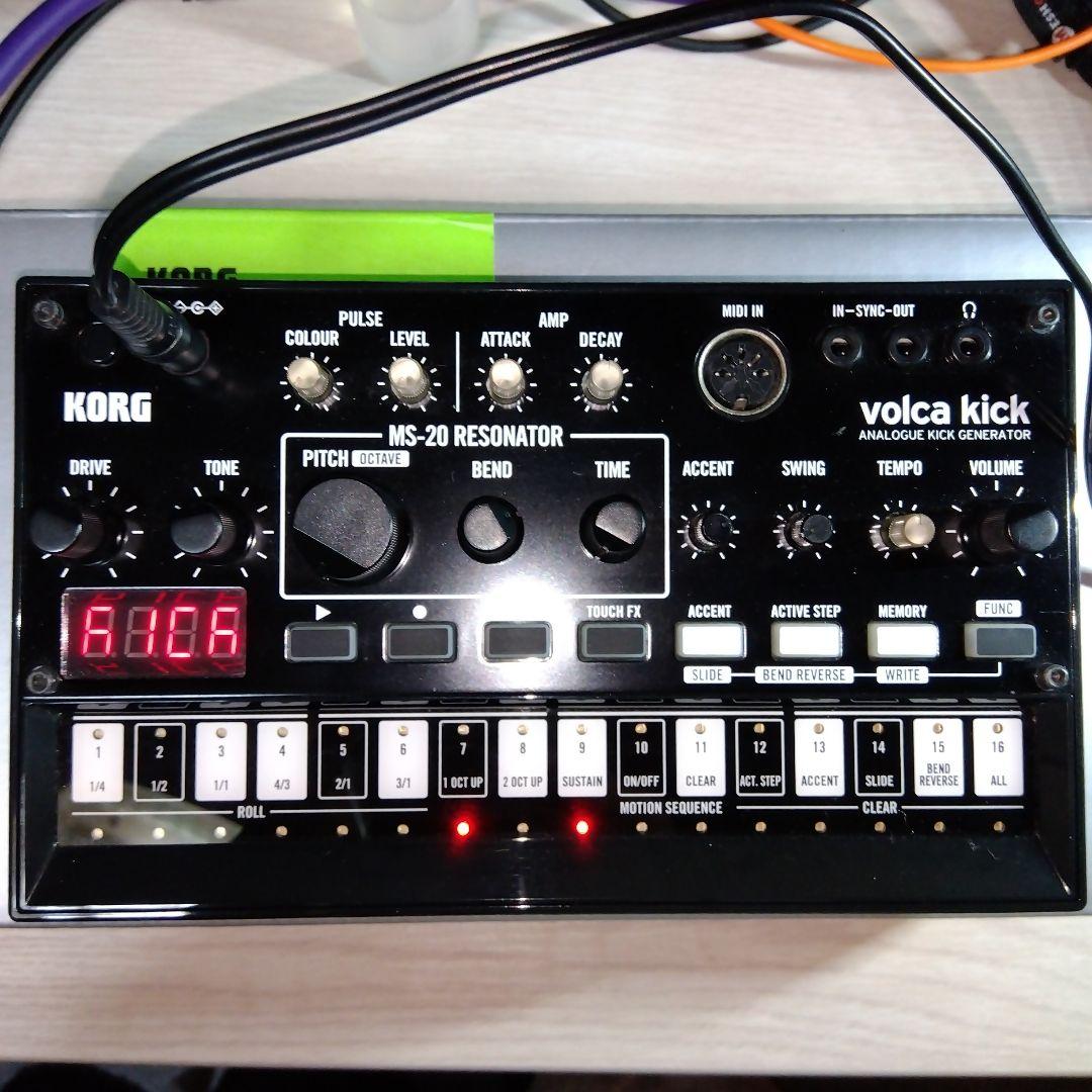 KORG Volca kick アナログシンセサイザー