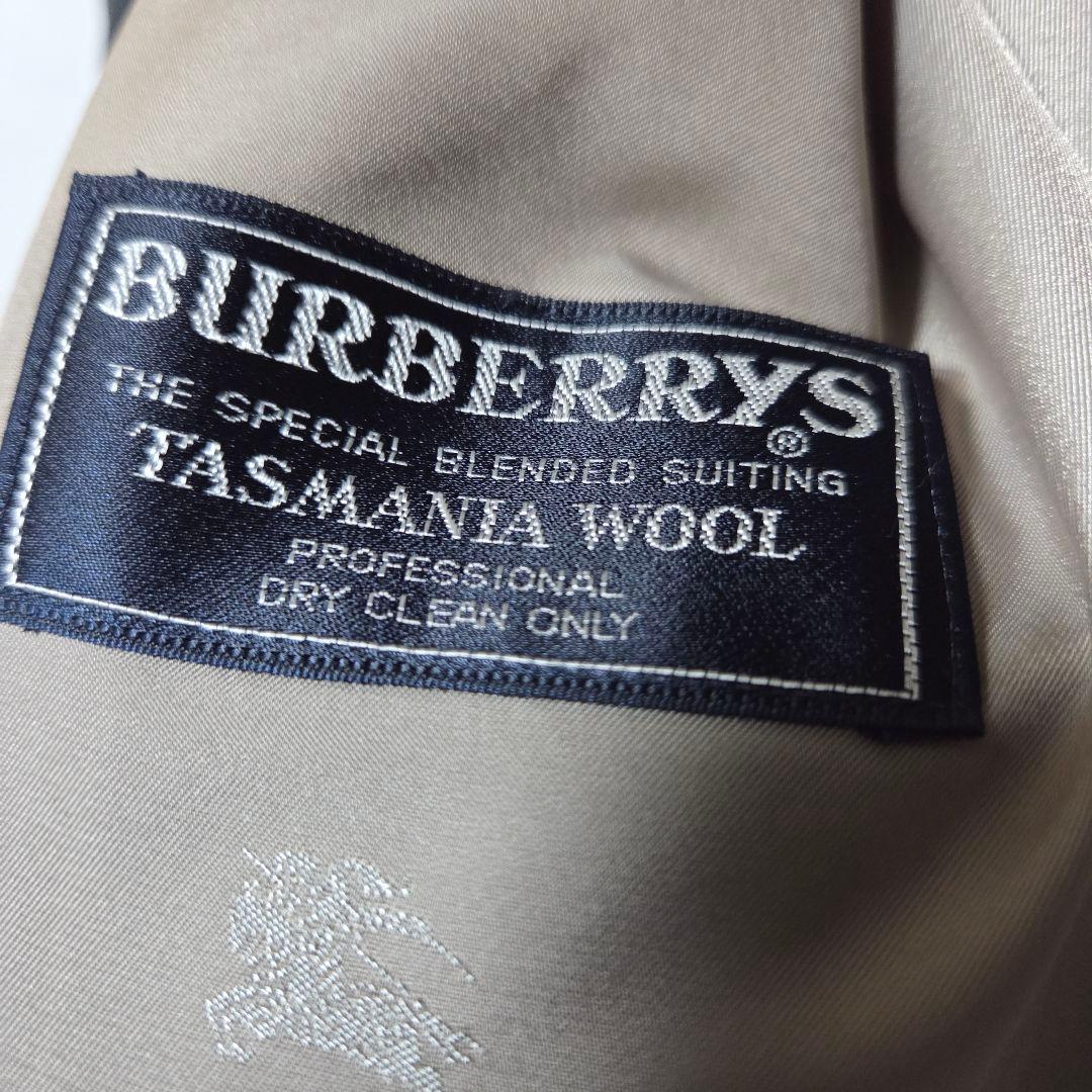 極美品BURBERRY　90sヴィンテージ　スーツ　ダブル　セットアップLサイズ