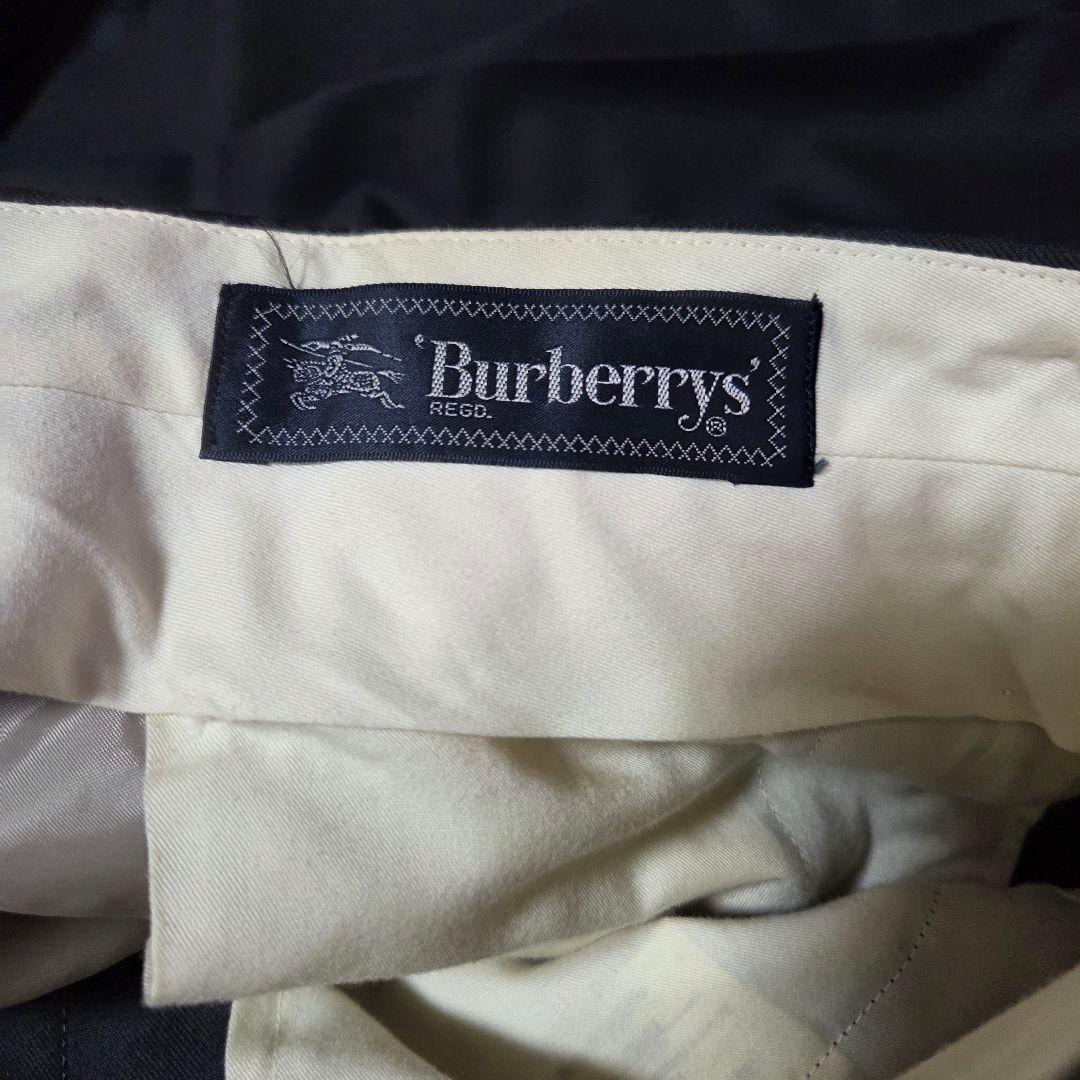 極美品BURBERRY　90sヴィンテージ　スーツ　ダブル　セットアップLサイズ
