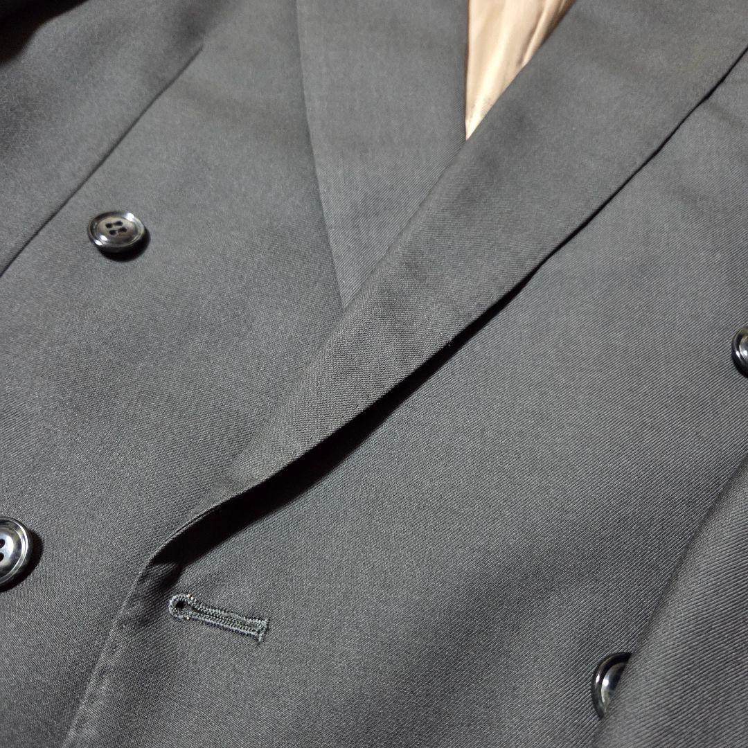 極美品BURBERRY　90sヴィンテージ　スーツ　ダブル　セットアップLサイズ