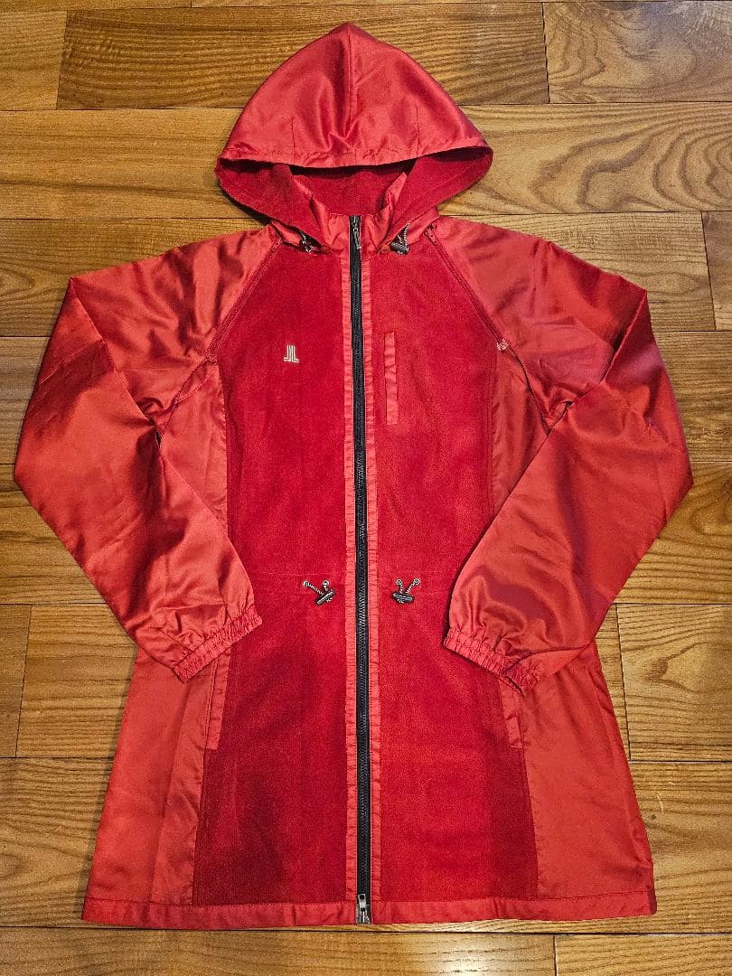 美品　LANVINランバンスポーツ　2ウェイ　防寒ゴルフ アウターウェア レッド