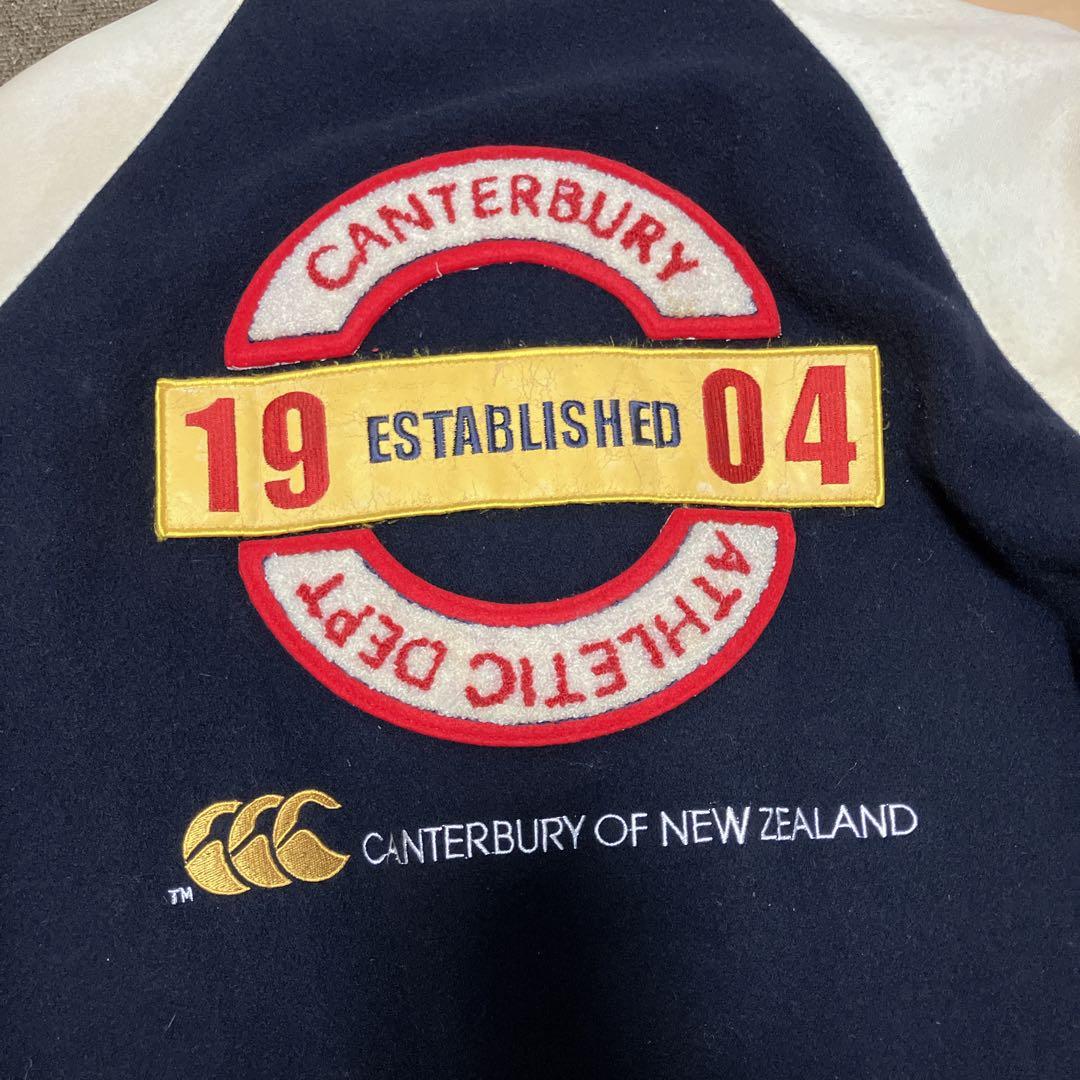 カンタベリー 袖牛革 レザー ワッペン スタジャン BIGサイズ XL フルデコ