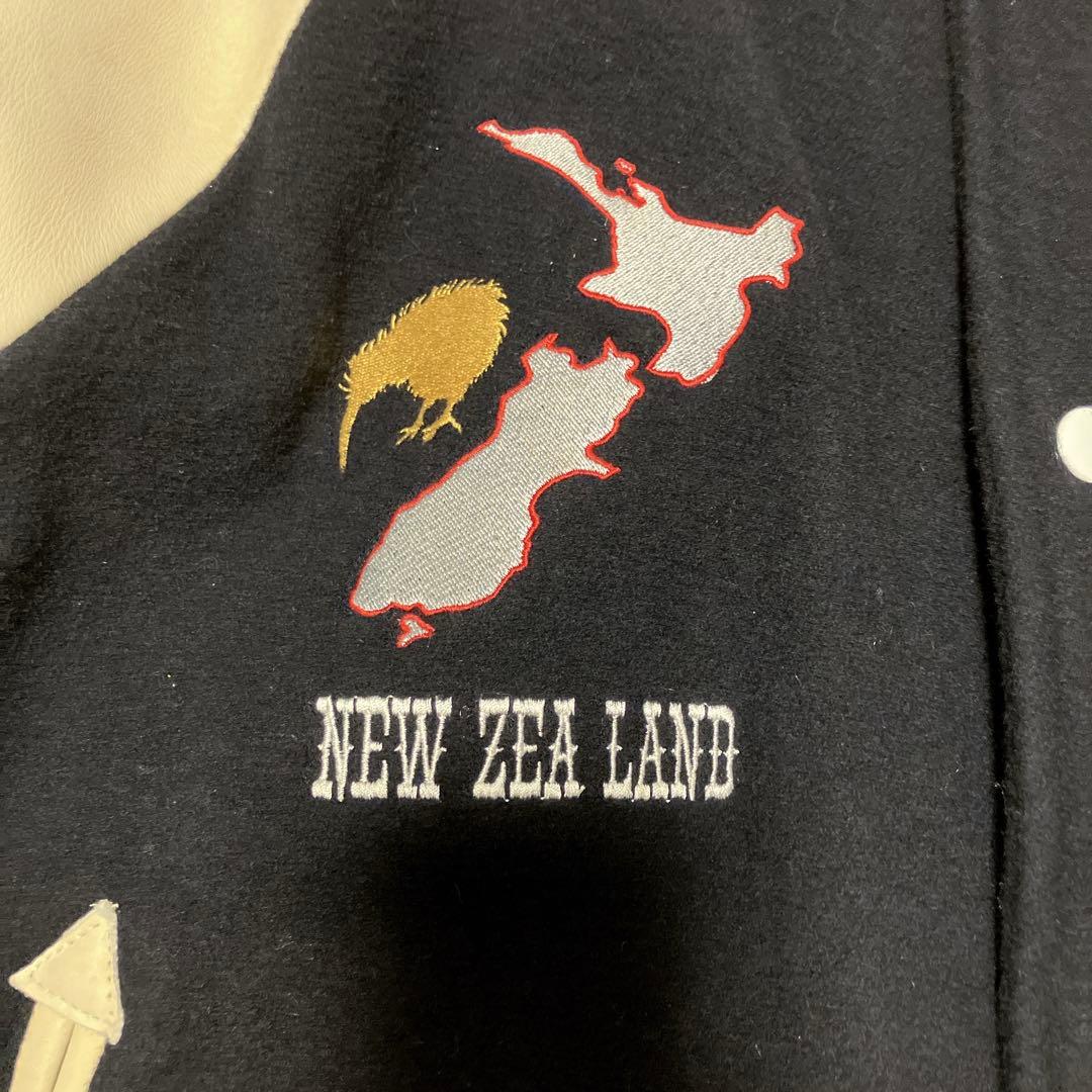 カンタベリー 袖牛革 レザー ワッペン スタジャン BIGサイズ XL フルデコ