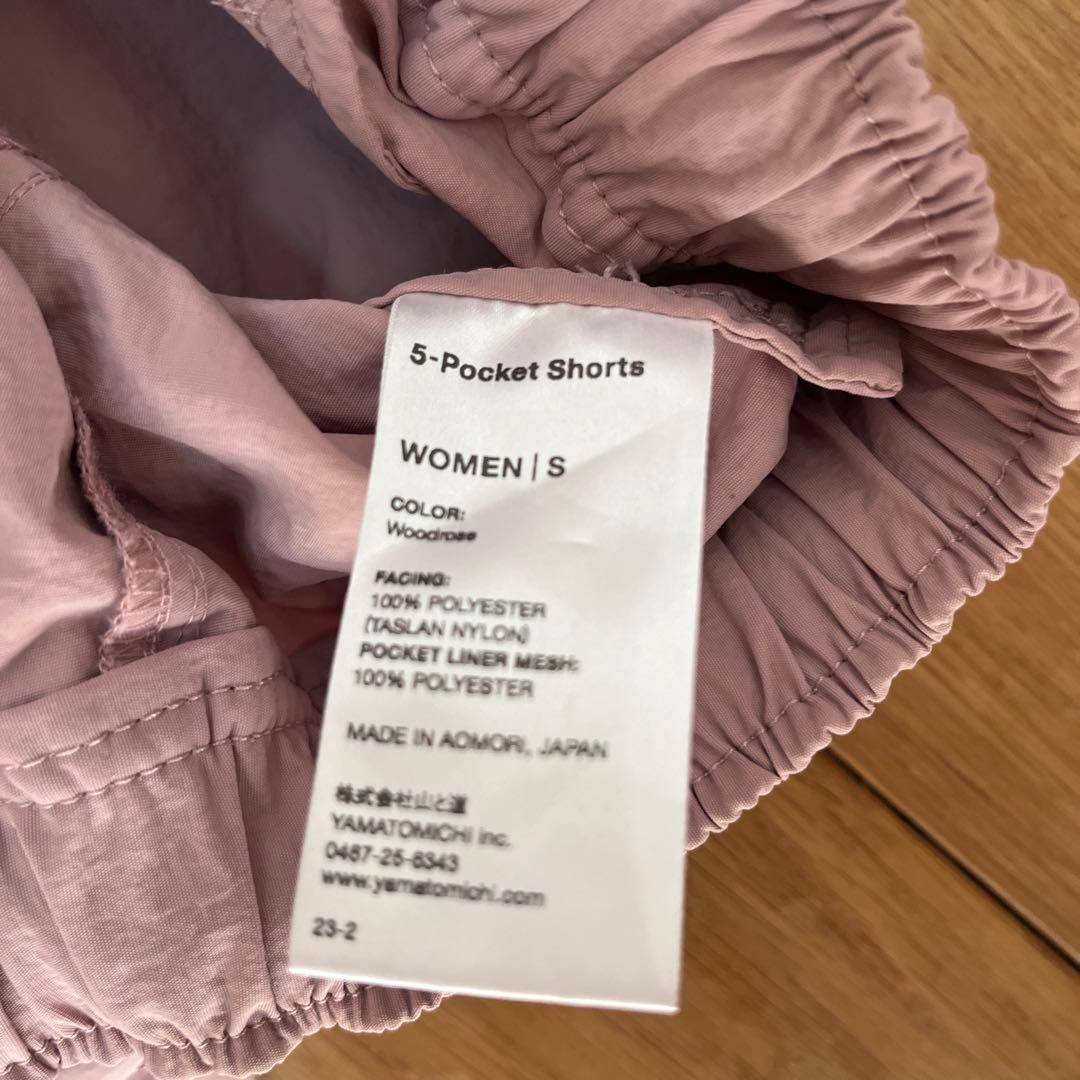 山と道 5-Pocket Shorts WoodroseウッドローズレディースS