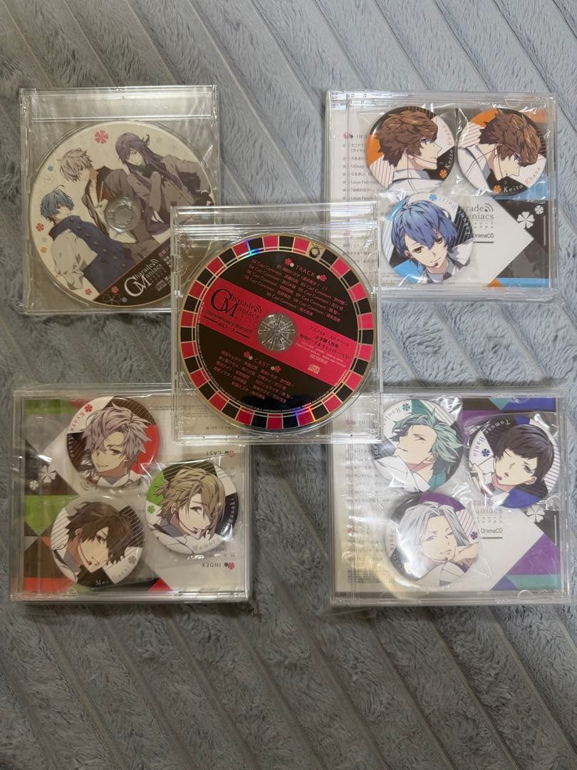 シャレードマニアクス ドラマCD 缶バッチ、特典CD付き