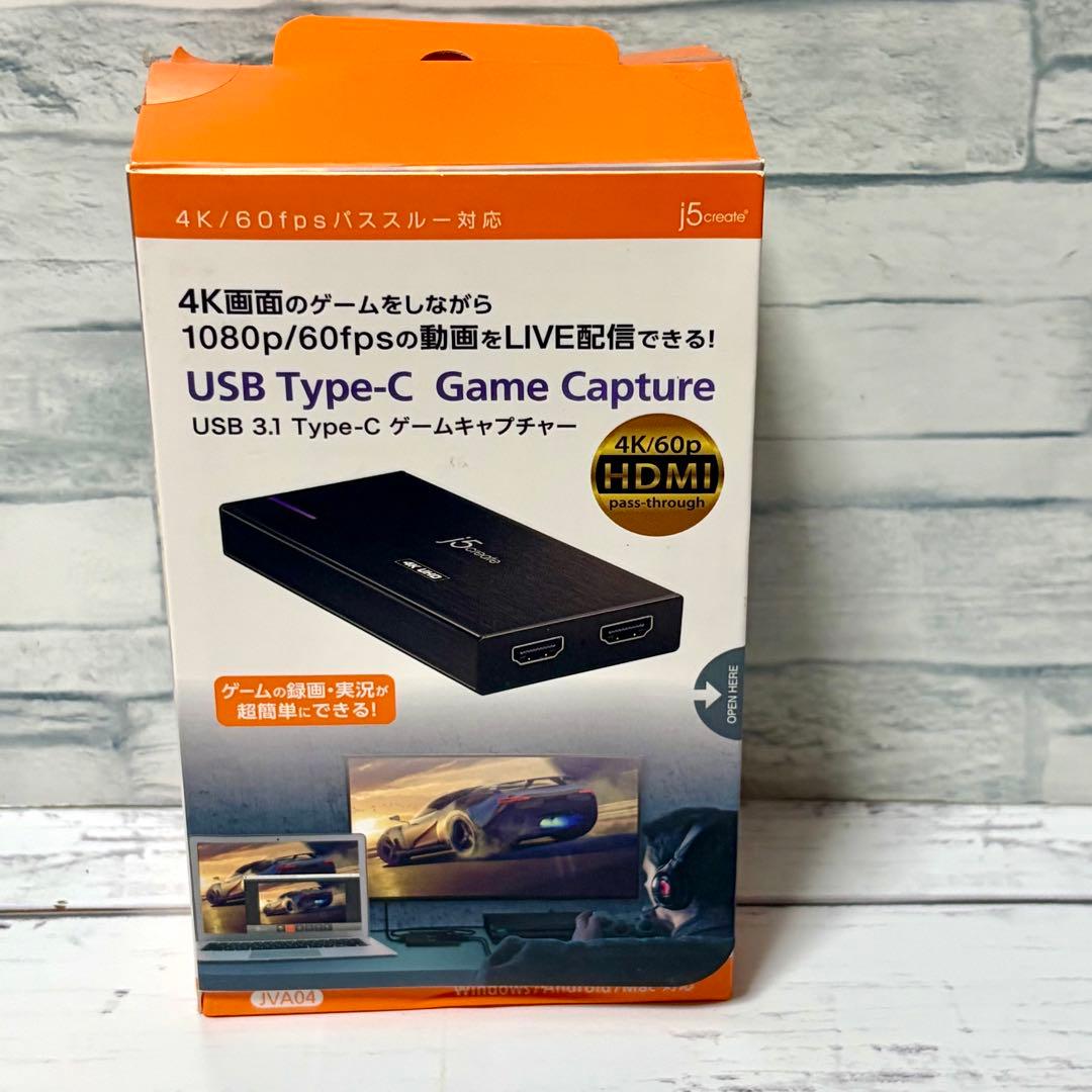 j5 create USB-C HDMI ゲームキャプチャーボート 4K画面