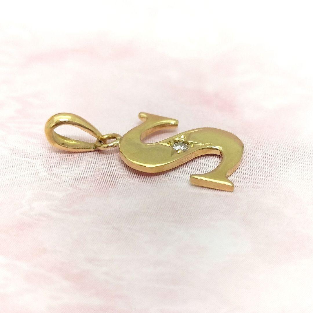 タイムセール♡K18 イニシャル ペンダント チャーム S セイコージュエリー