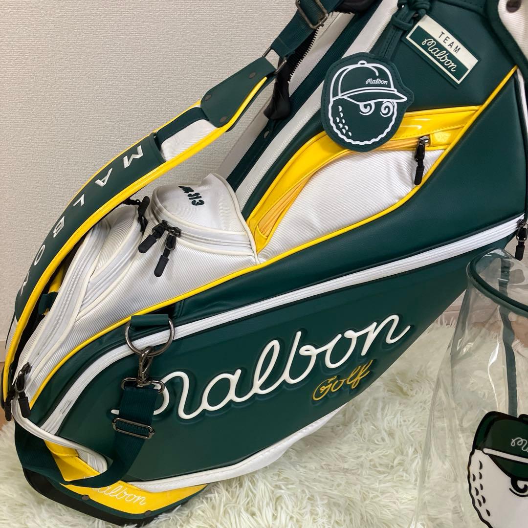 マルボン新作MALBONゴルフバッグ キャディバッグ スタンド型バッグ グリーン