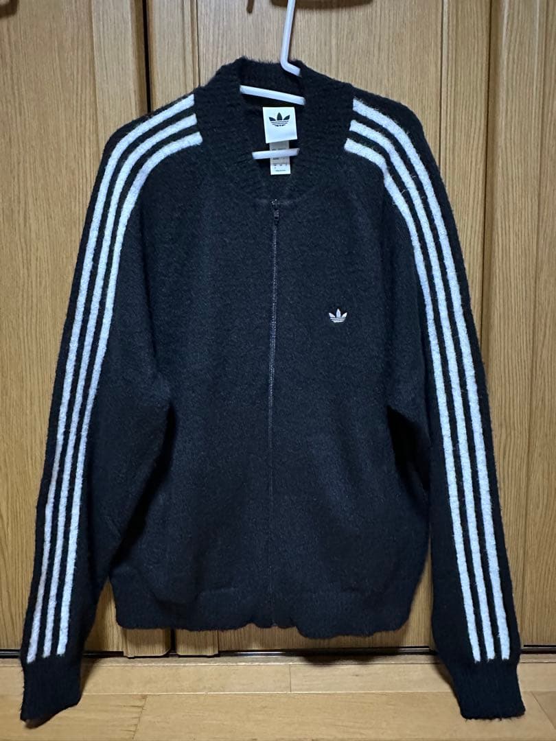 adidas アディダス SST トラックトップ ニット ブラック L 未着用