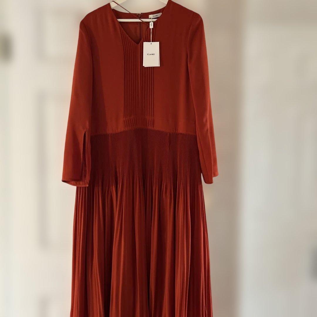 CLANE（クラネ） SLANT PINTUCK LOOSE ONEPIECE