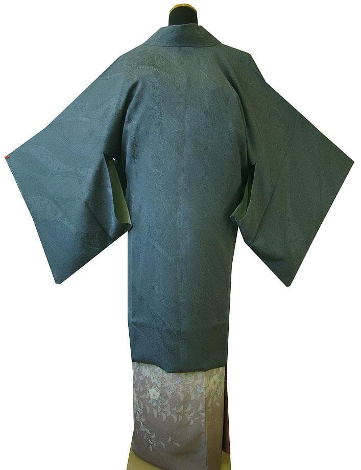 ★大特価 美品 ロング寸 フクレ織 道中着（正絹）未使用＜C644＞★
