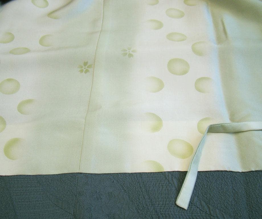 ★大特価 美品 ロング寸 フクレ織 道中着（正絹）未使用＜C644＞★