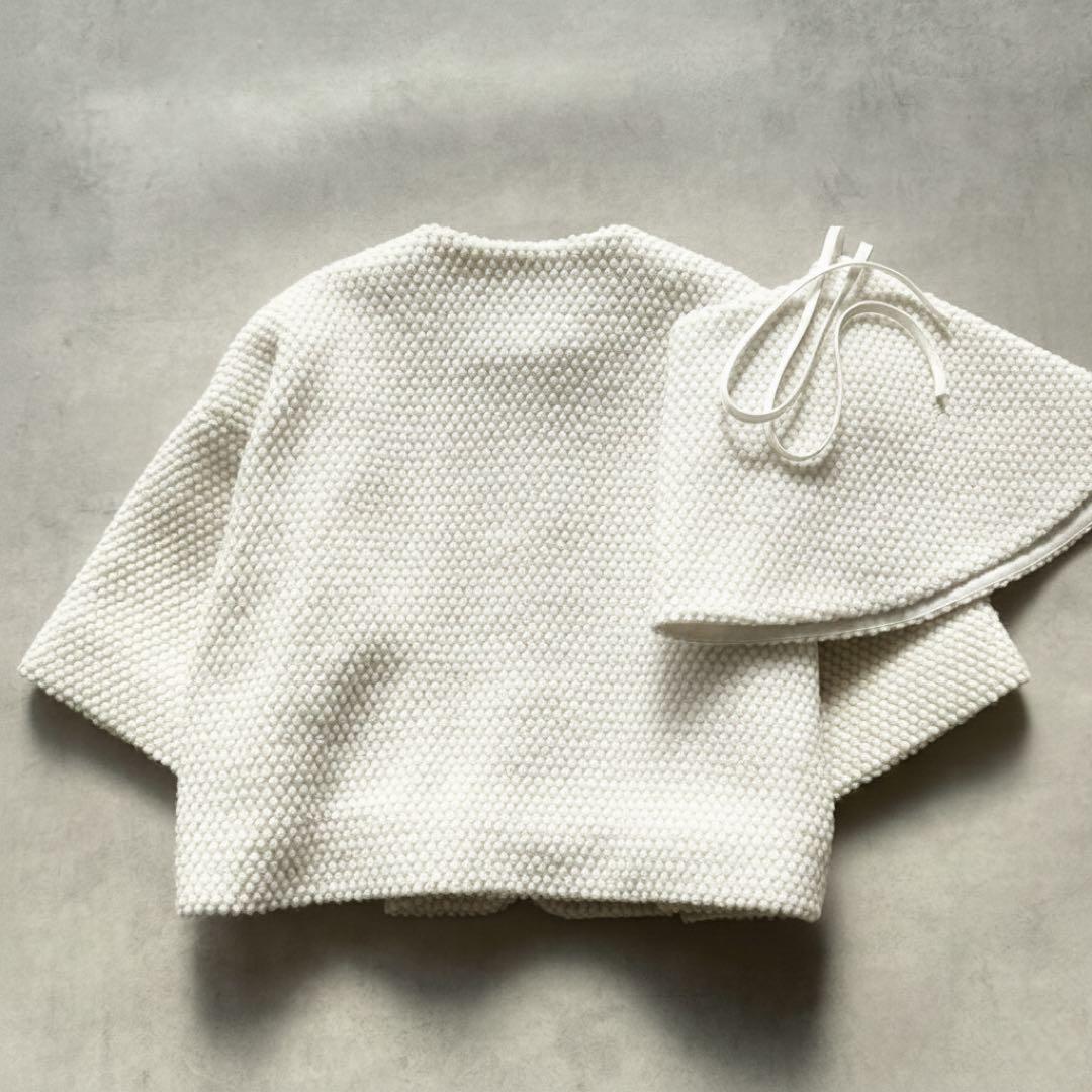 シロコン　ヨリ スノーマンジャケット　ケープコート　アイボリー