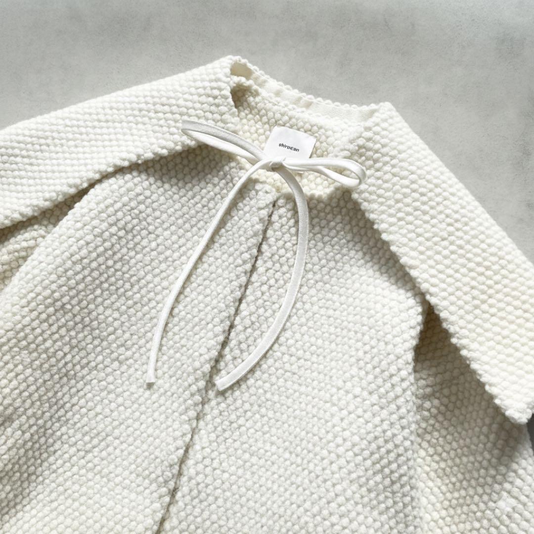 シロコン　ヨリ スノーマンジャケット　ケープコート　アイボリー