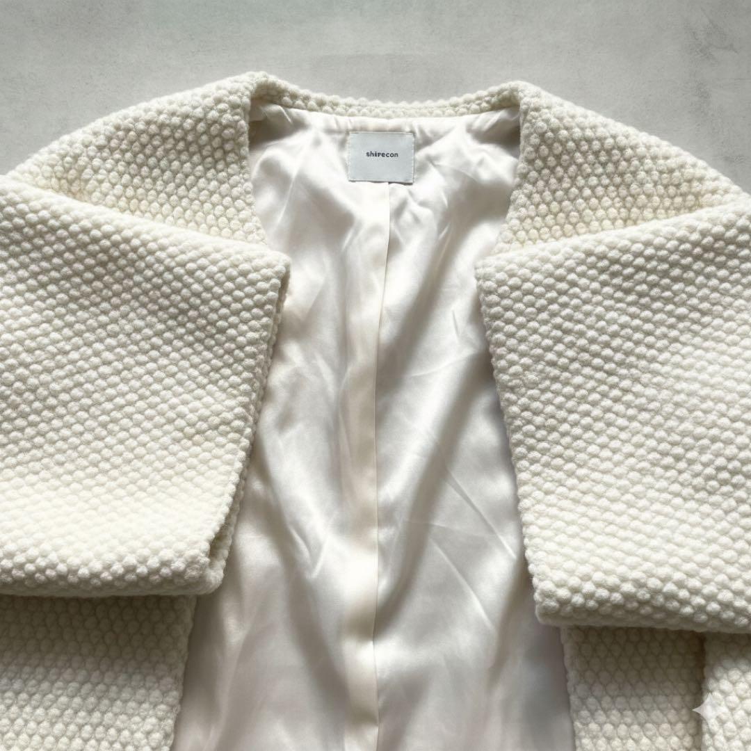 シロコン　ヨリ スノーマンジャケット　ケープコート　アイボリー