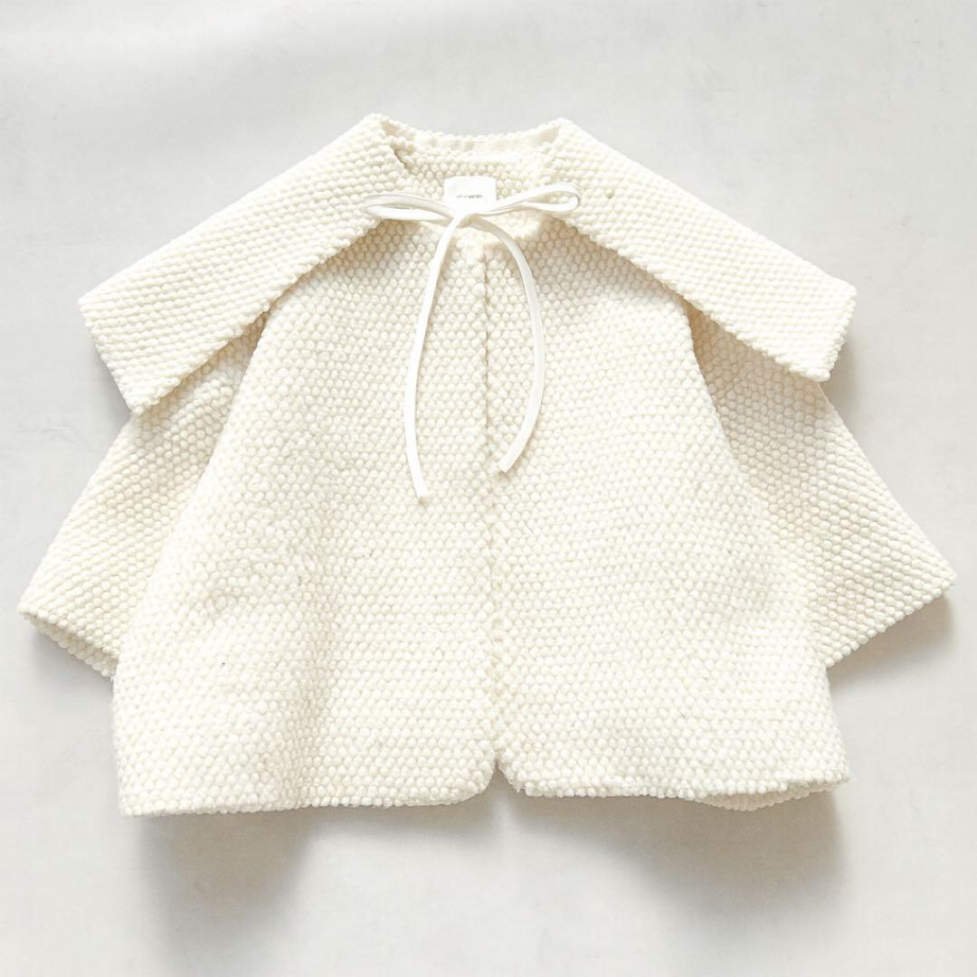 シロコン　ヨリ スノーマンジャケット　ケープコート　アイボリー