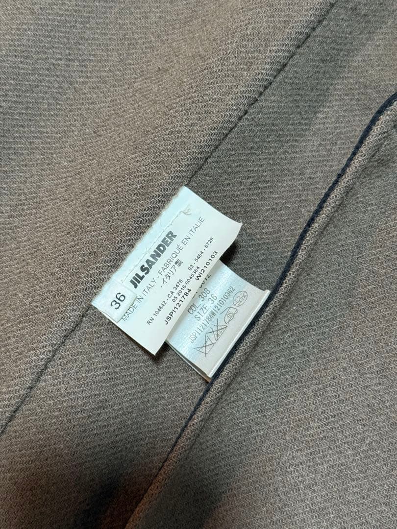 着画有 美品JIL SANDAR ジルサンダー コート ブラウン ジルサンダー