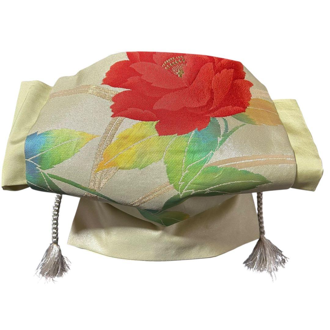 未使用近い　美品　袷　正絹　縮緬　辻が花　小紋　フルセット　４点